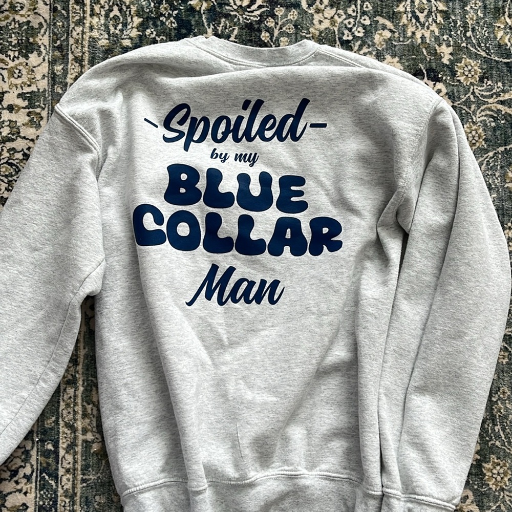 Blue Collar Better Half Crewneck View 2